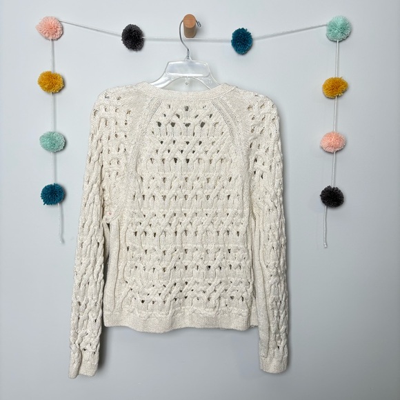 Lafayette 148 Cloud Linen & Cotton Infinity Cable Knit - Picture 3 of 6